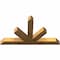 Ekena Millwork Saratoga Rough Sawn Timber Gable Bracket, Western Red Cedar, 48"W x 28"H x 4"D x 4"F, 14/12 Pitch GBW048X28X0404SAR00RWR - alternate 4